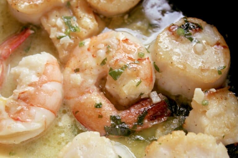 Seafood Pasta with Shrimp and Scallops (and Garlic!) - Christina's Cucina