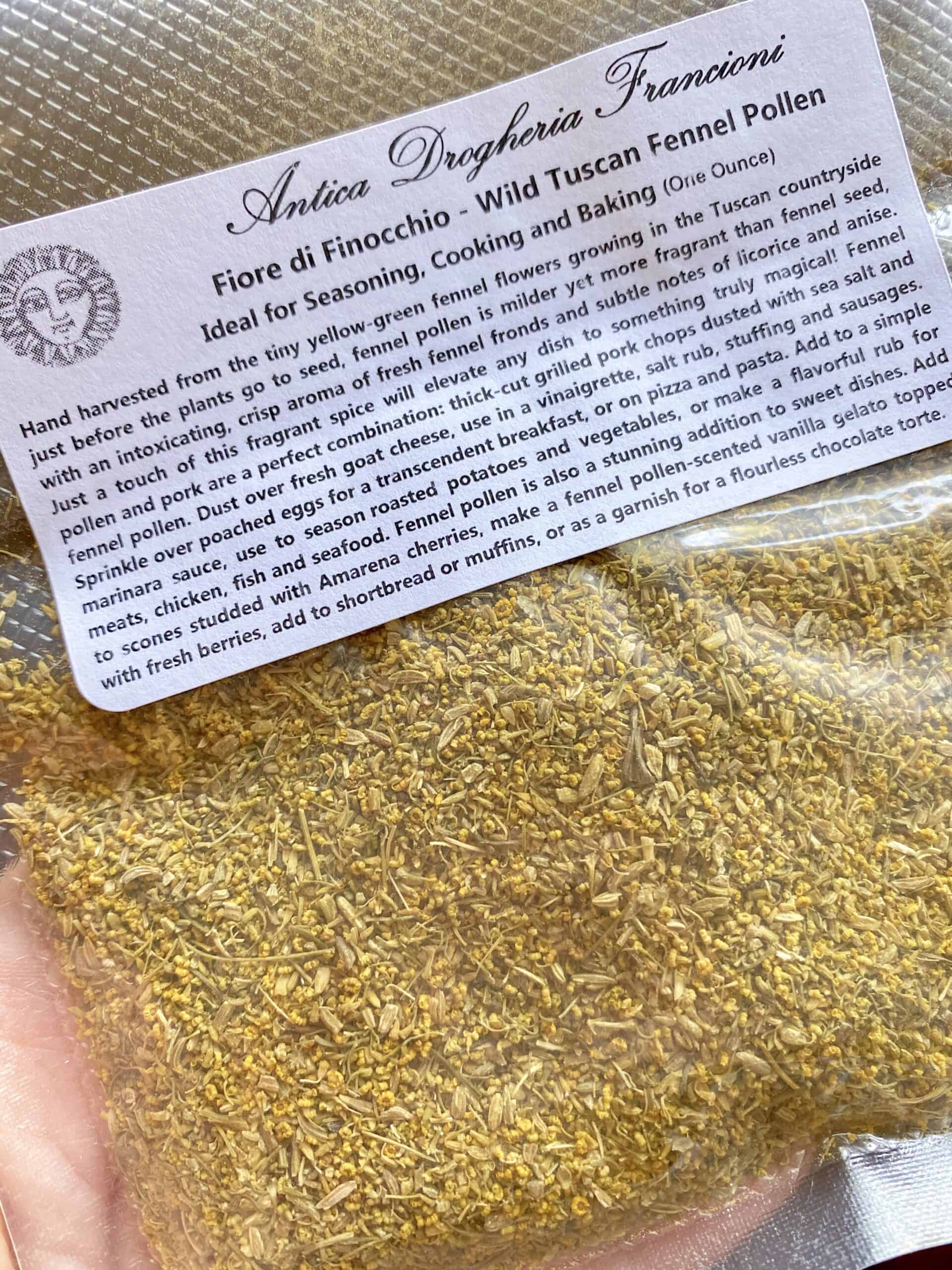 bag of fennel pollen