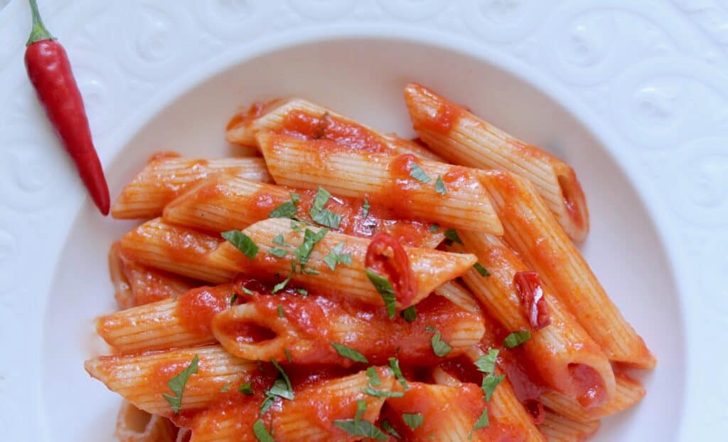 Homemade Penne Arrabbiata Authentic Italian Spicy Pasta Recipe