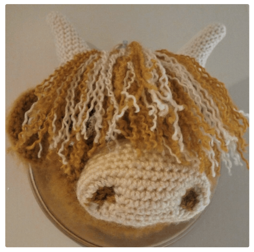 fibrephilia crocheted cow
