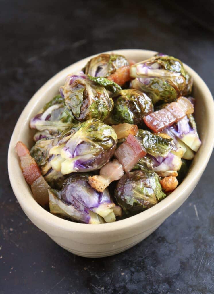 Brussels Sprouts with Pancetta (Oven Roasted) Christina's Cucina