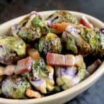 Brussels Sprouts with Pancetta (Oven Roasted)