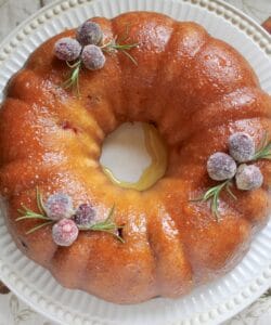 overheard orange cranberry bundt cake