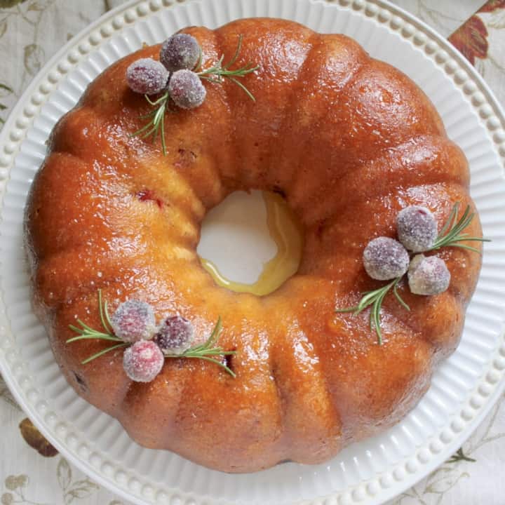 overheard orange cranberry bundt cake