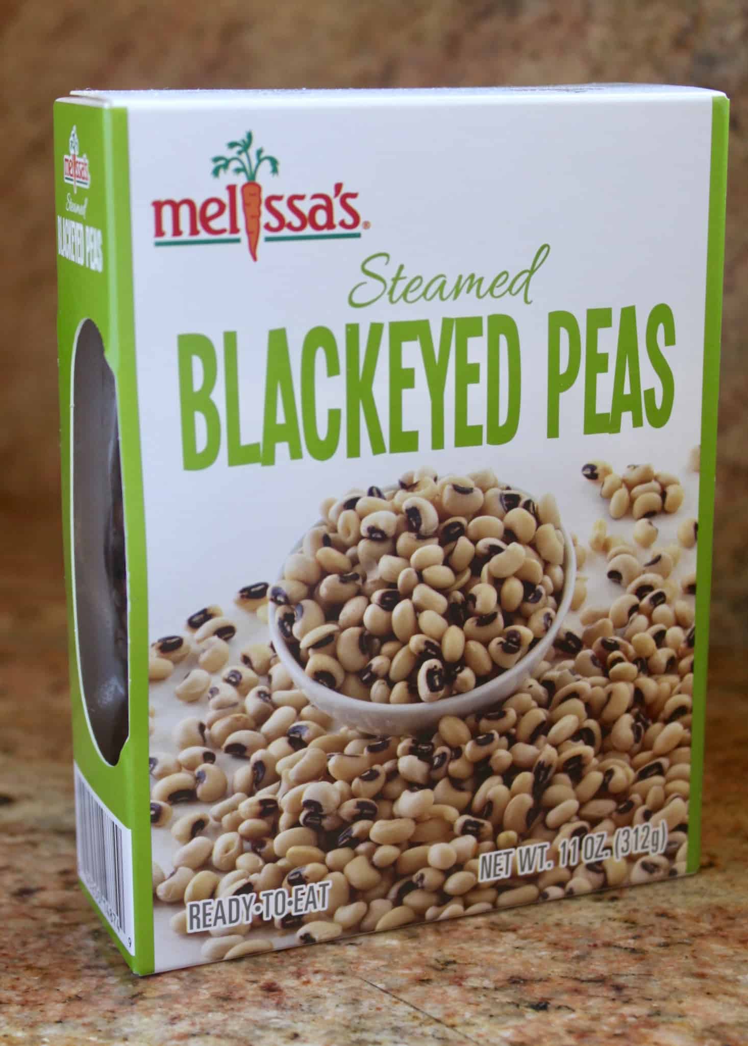 Melissas box of black eyed peas