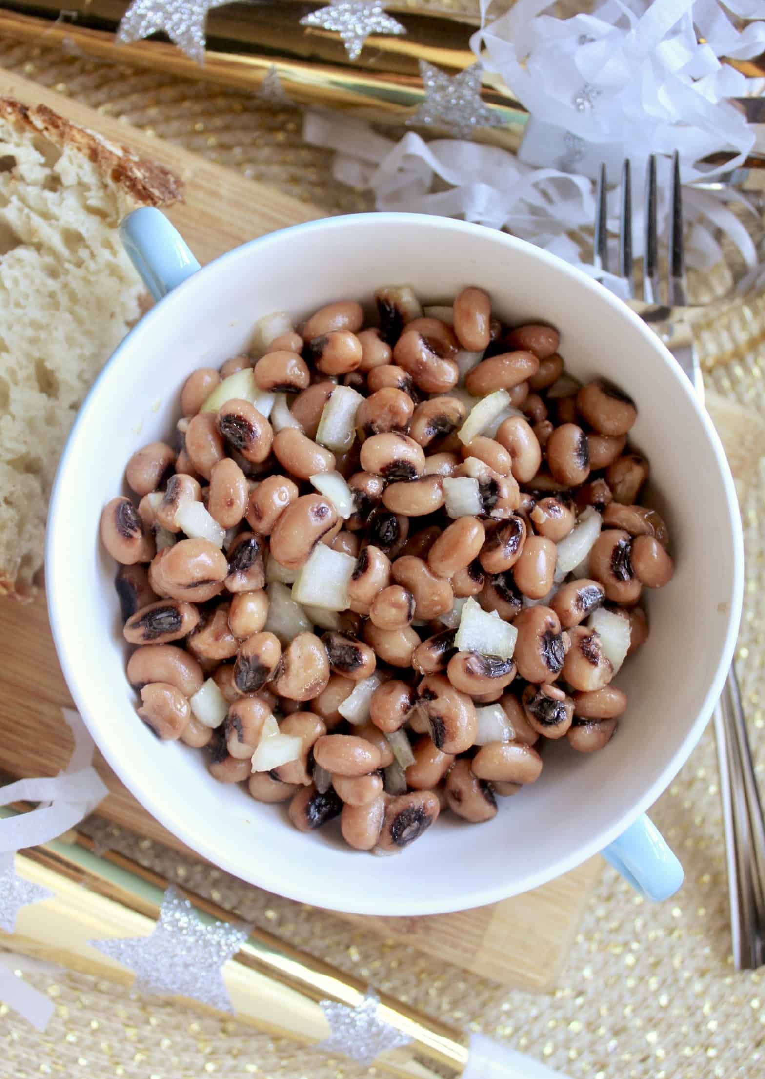 overhead black eyed peas recipe