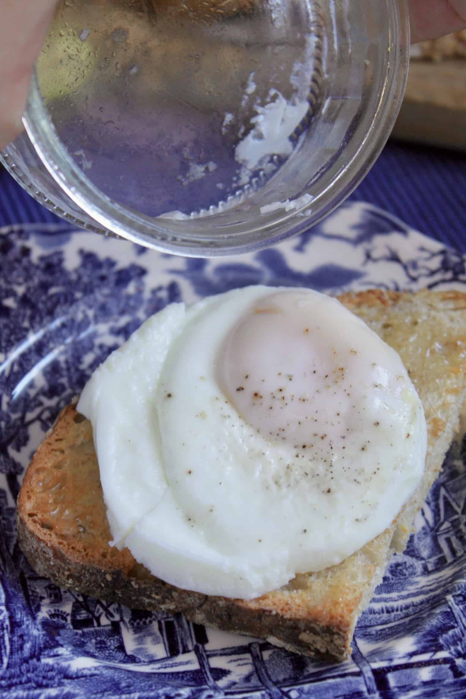 coddled egg on toast