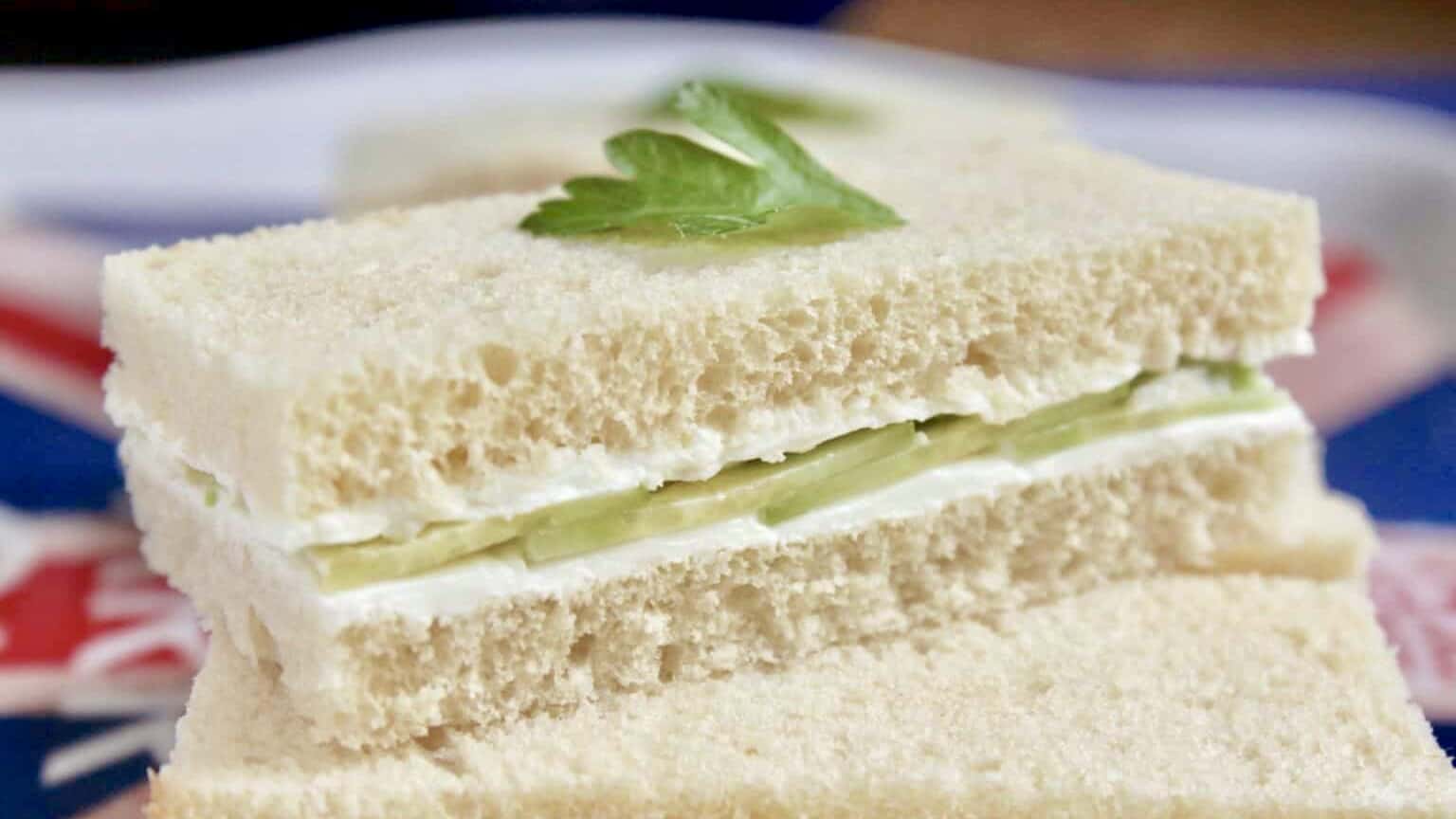 Easiest Cucumber Sandwiches with Cream Cheese