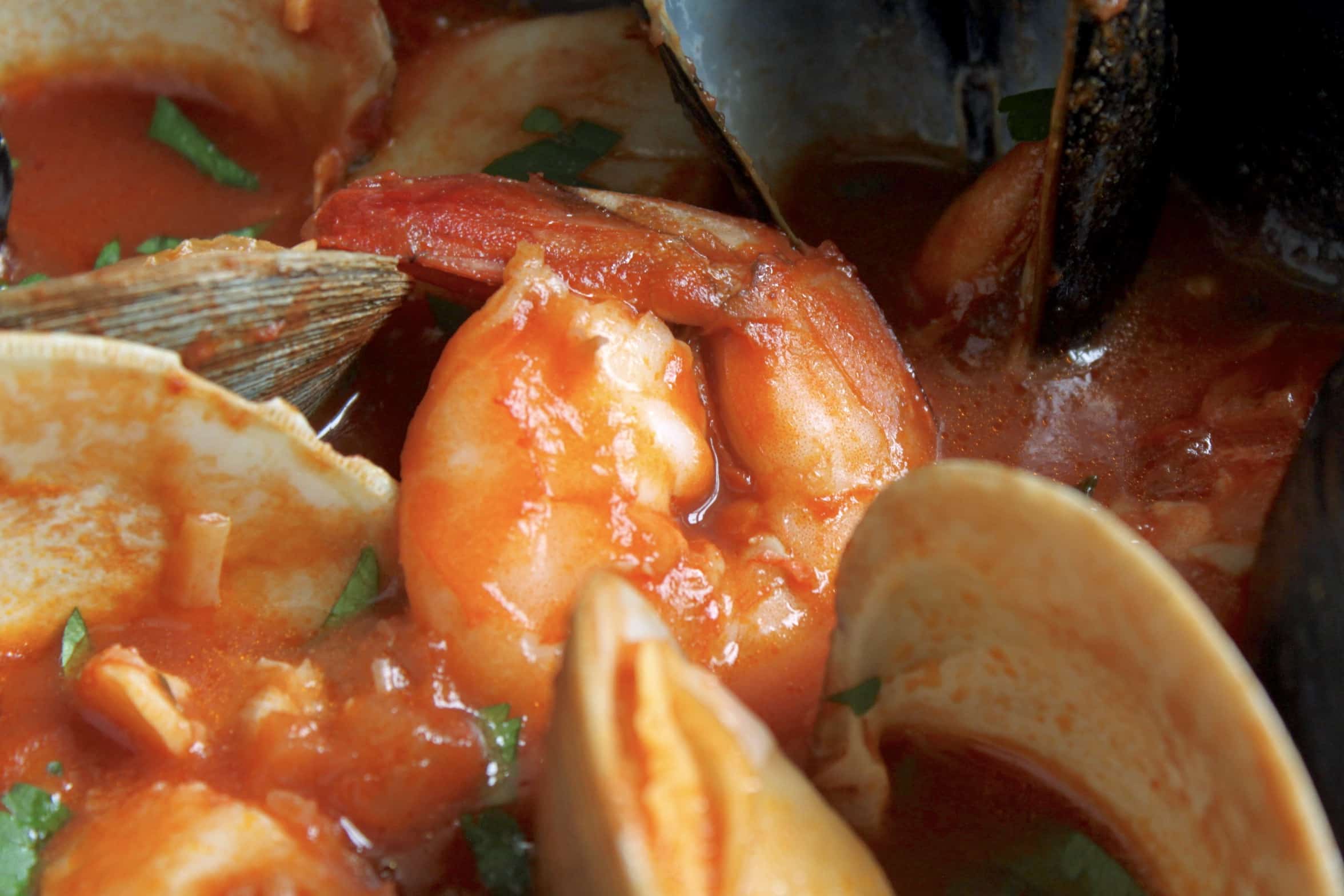 shrimp in cioppino