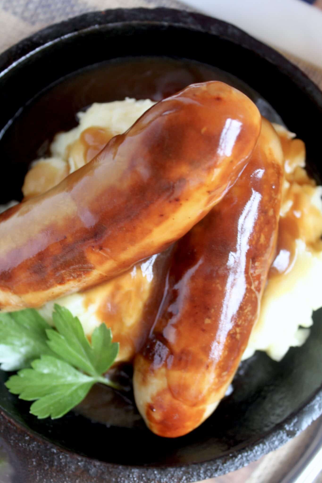 Bangers and Mash (PubStyle Sausage and Mash) Christina's Cucina