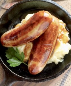 overhead bangers and mash