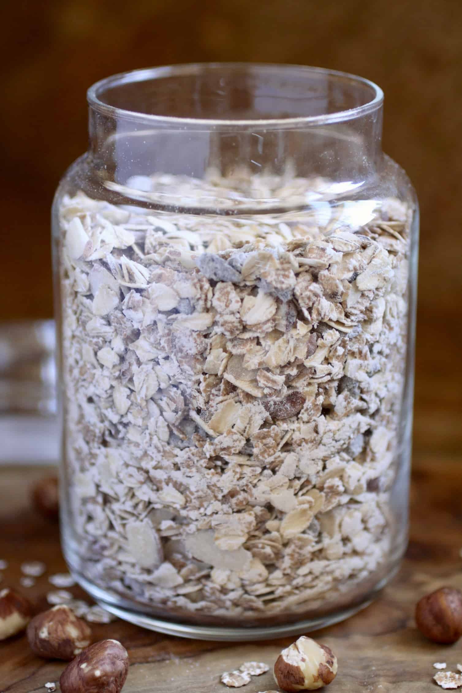 muesli in a jar