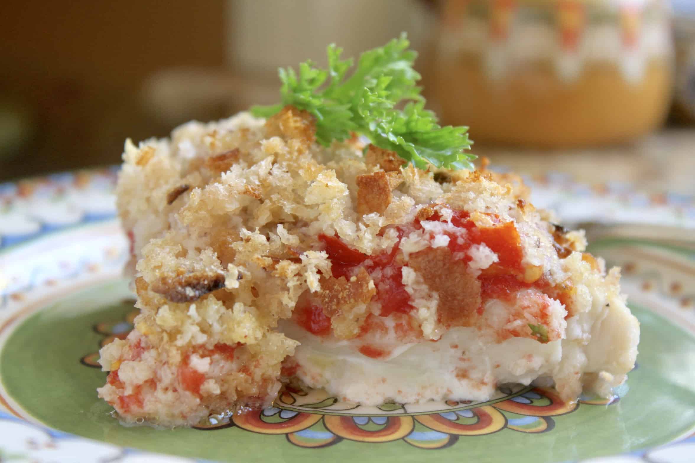 oven baked fish on a plate