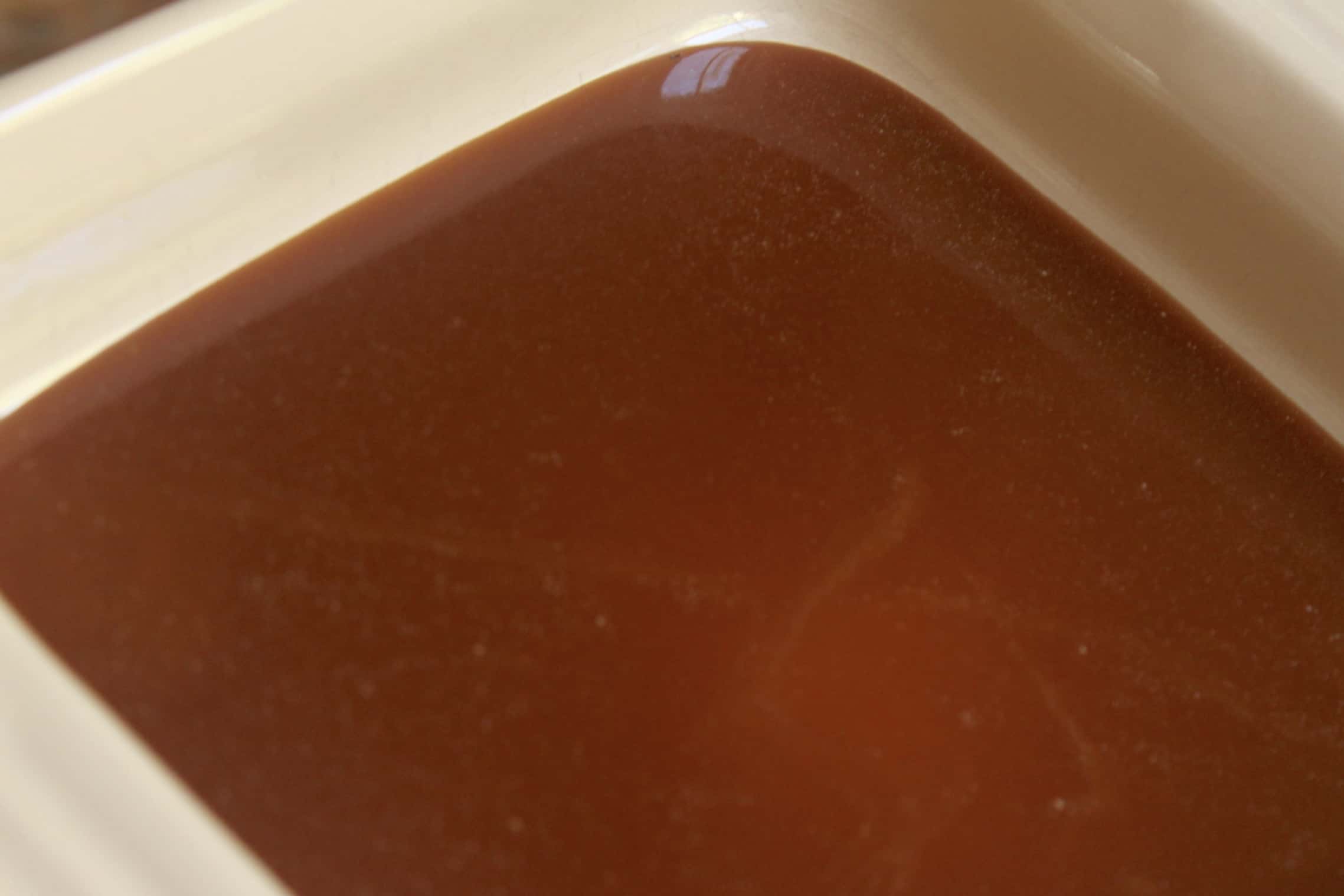 caramel in pan