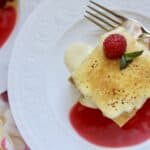 overhead custard bread pudding