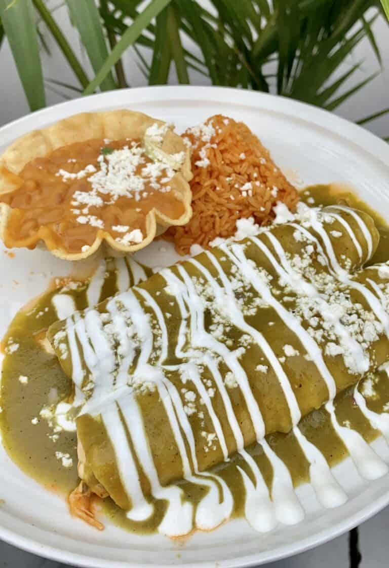 Green Chicken Enchiladas (Easy Green Chile Sauce) Christina's Cucina