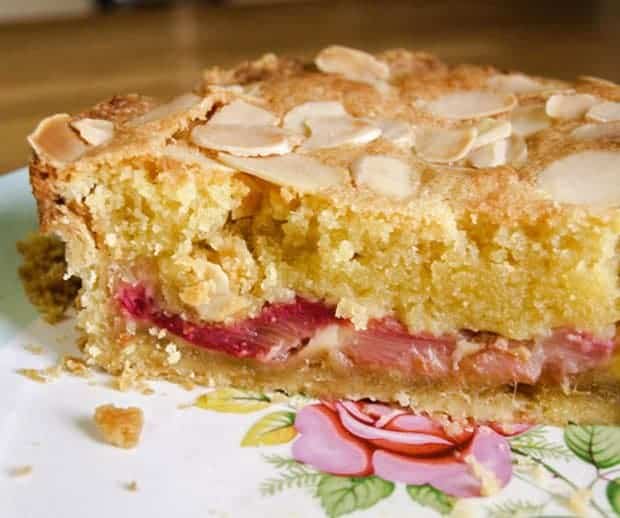 rhubarb bakewell tart