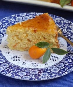 kumquat cake on a plate