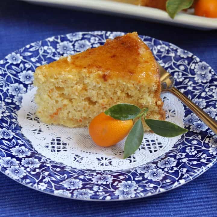 kumquat cake on a plate
