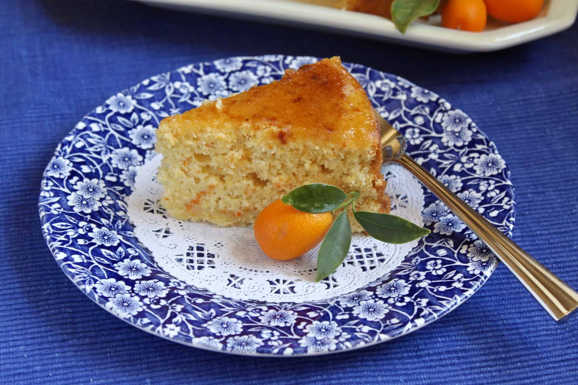 kumquat cake on a plate