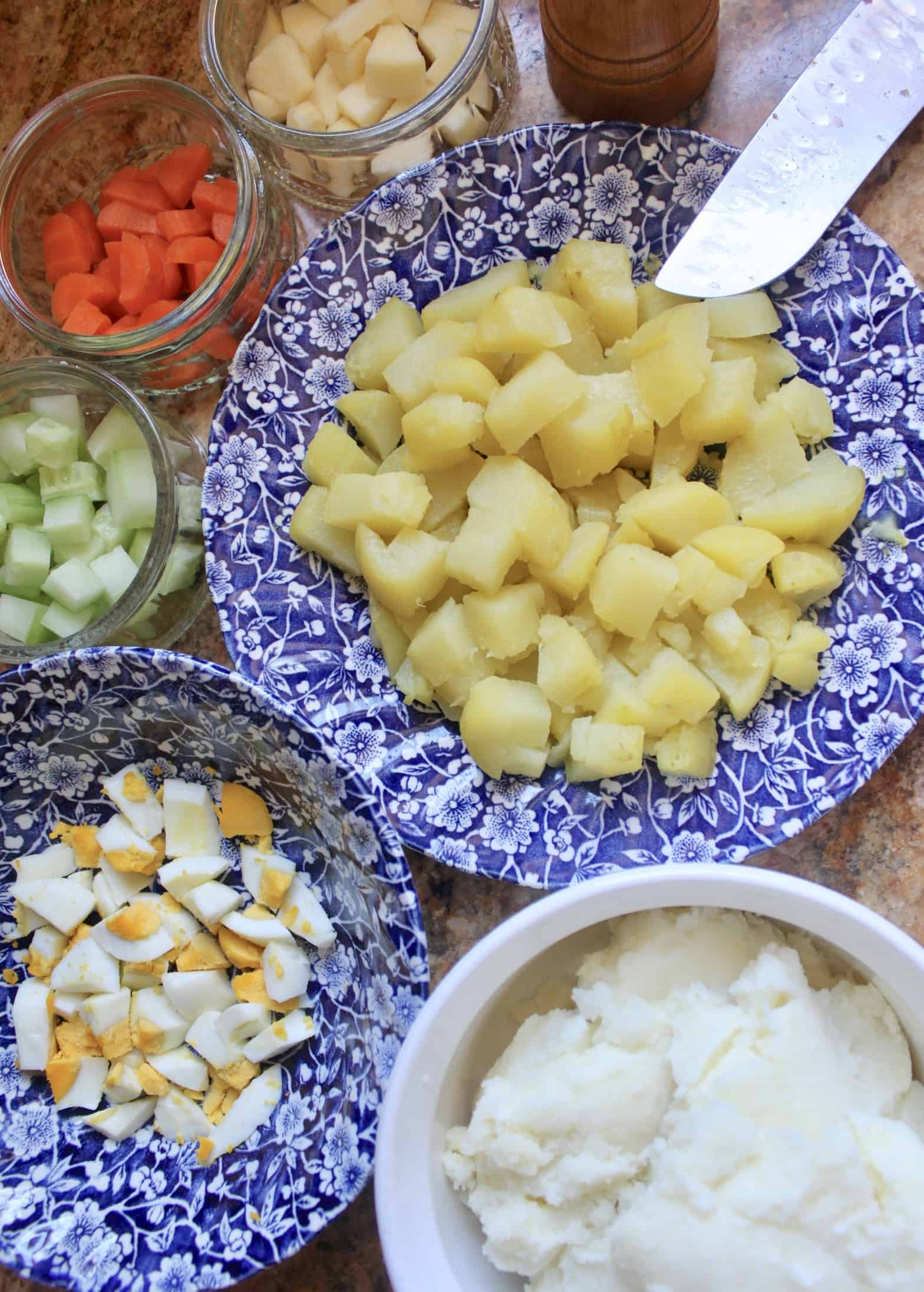 ingredients for gamja salad