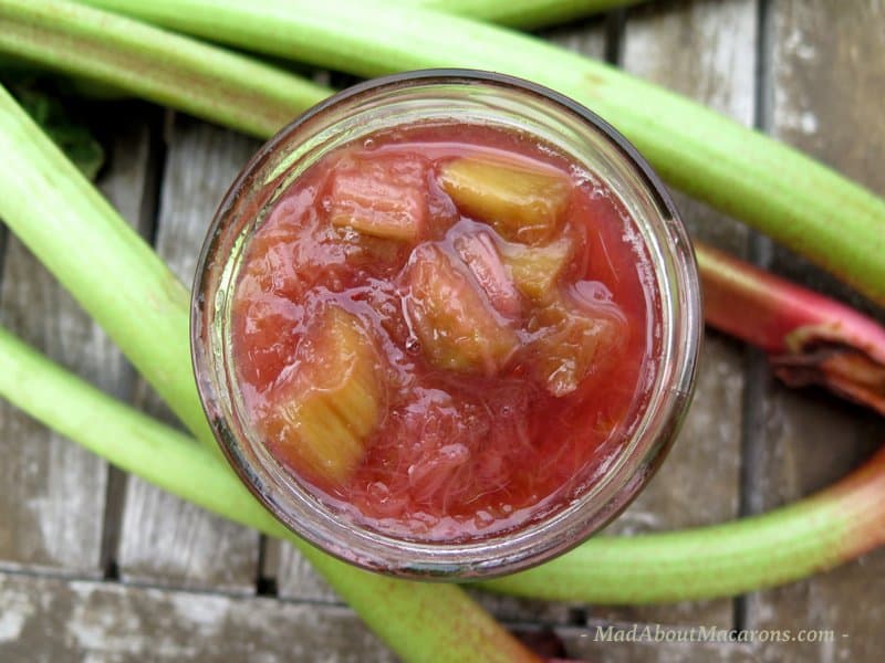 rhubarb hibiscus compote mad about macarons