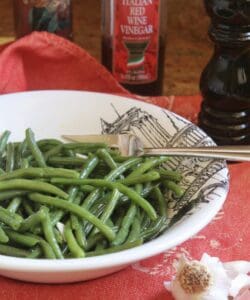 green bean salad in a bowl