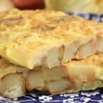 zucchini flower frittata slices