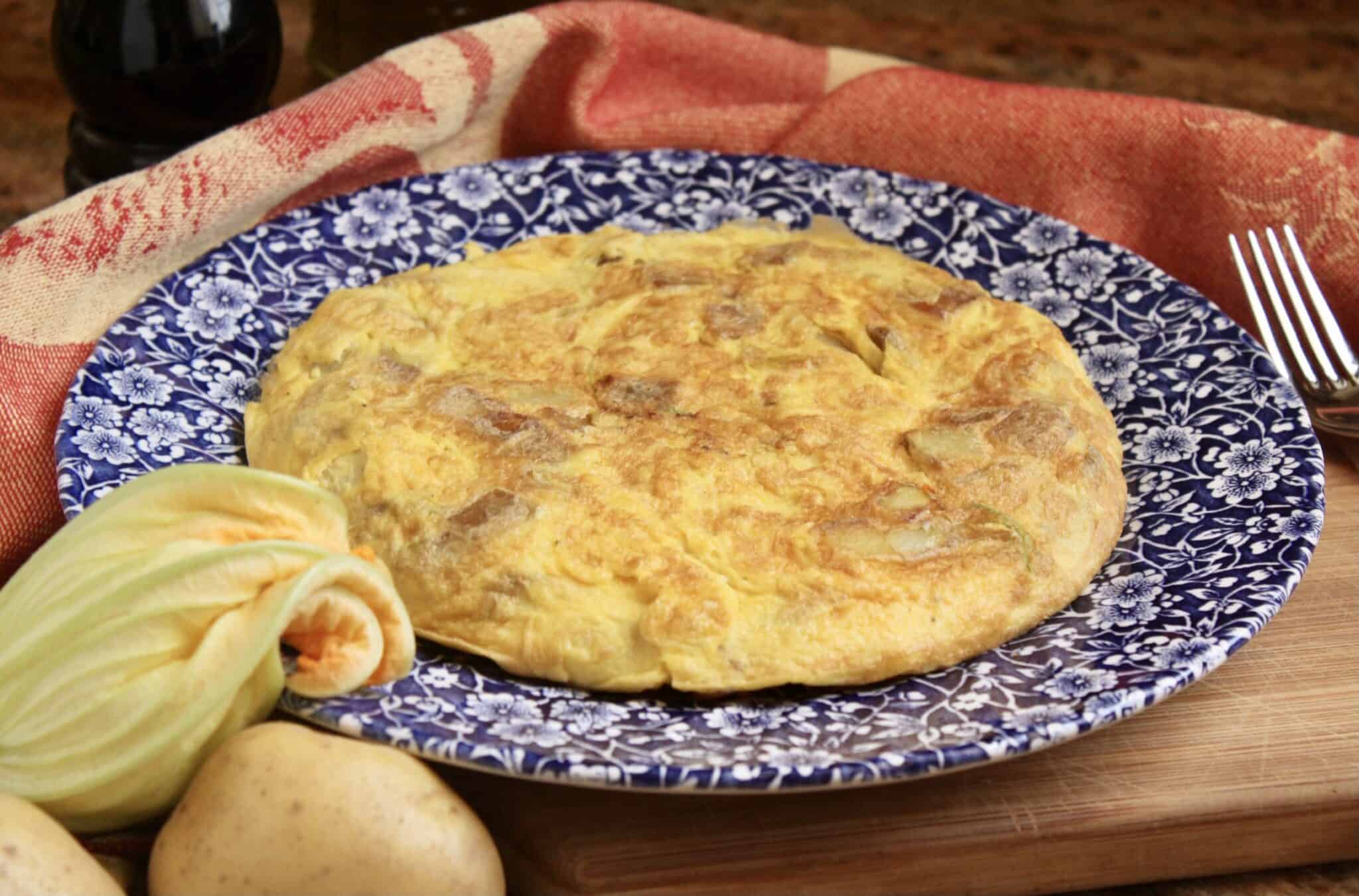 Zucchini Flower Frittata Recipe Christina's Cucina