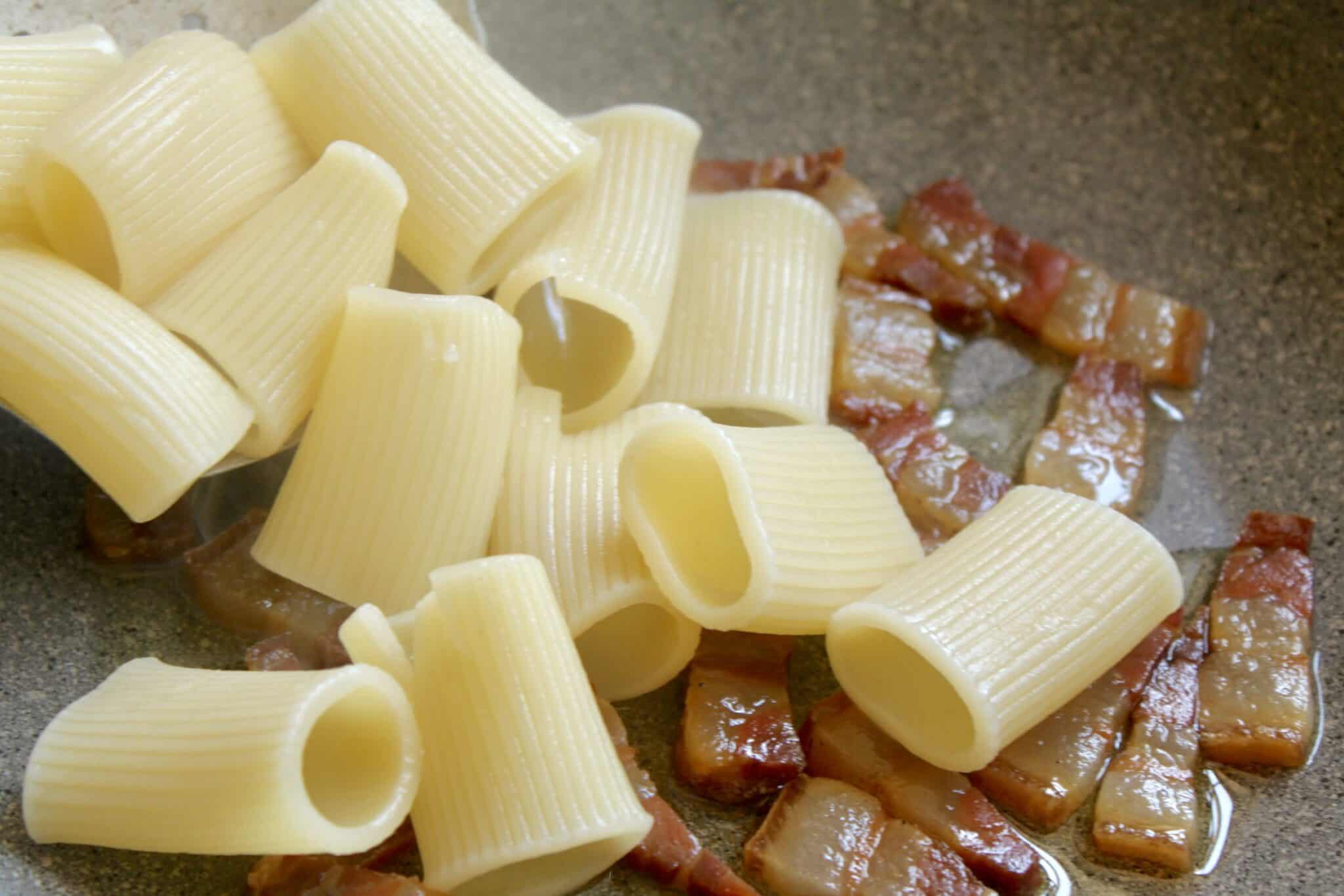 Pancetta Pasta (Quick 4 Ingredient Recipe) Christina's Cucina