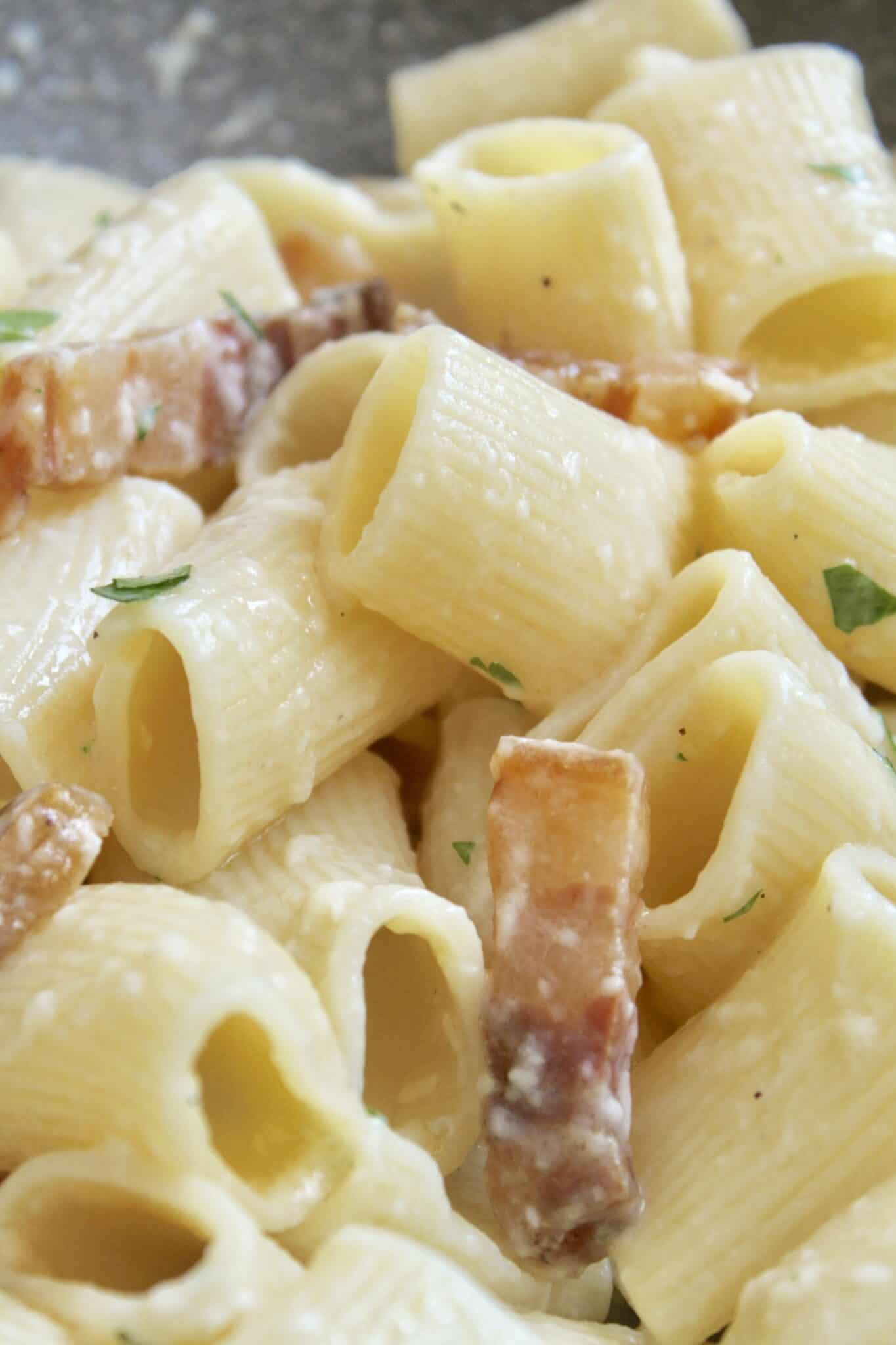 Pancetta Pasta (Quick 4 Ingredient Recipe) - Christina&amp;#39;s Cucina