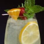 limoncello cocktail in a glass
