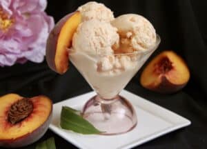 peach ice cream