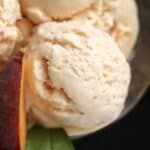 Peach Ice Cream (Quick and Easy Blender Recipe)