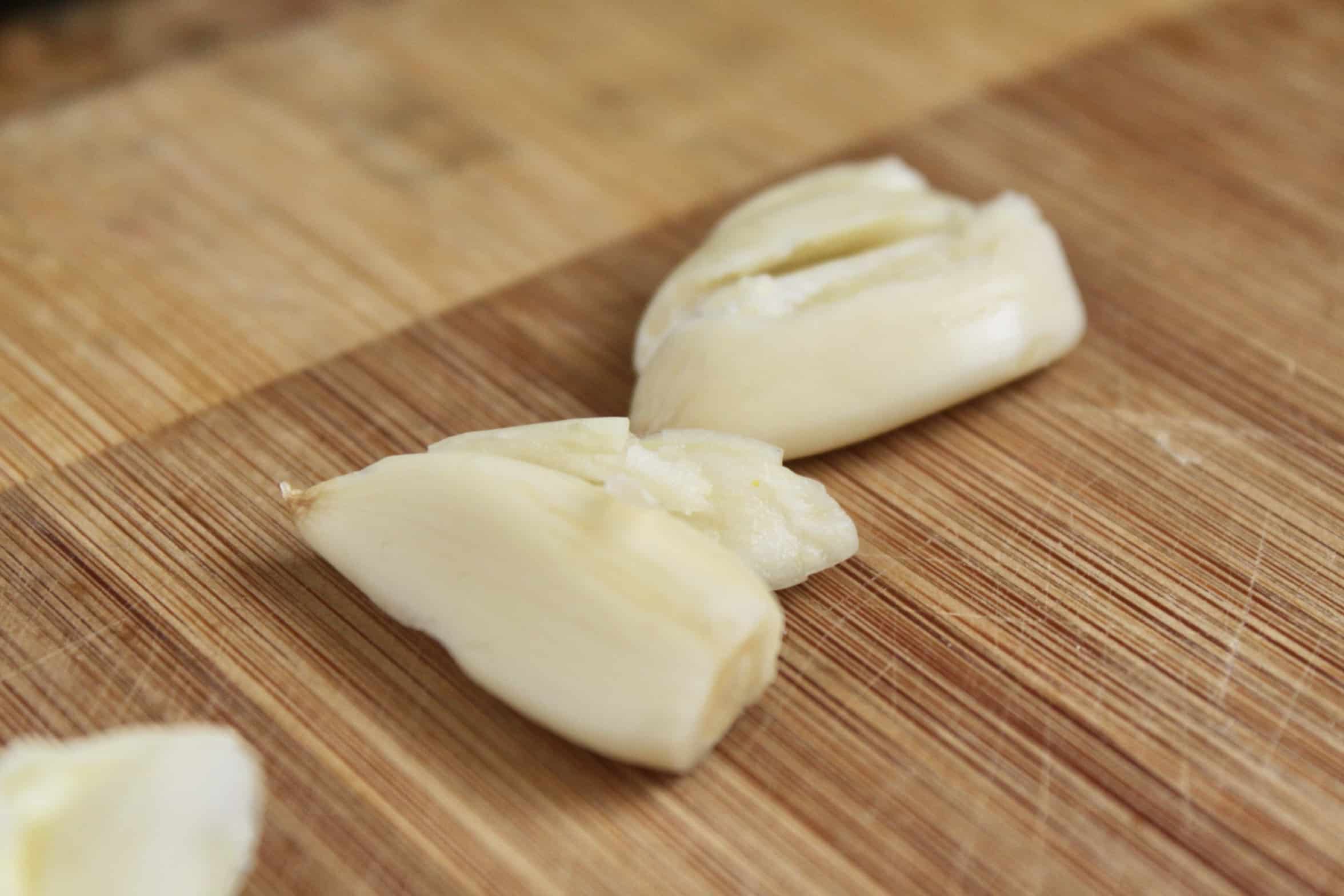 smashed garlic