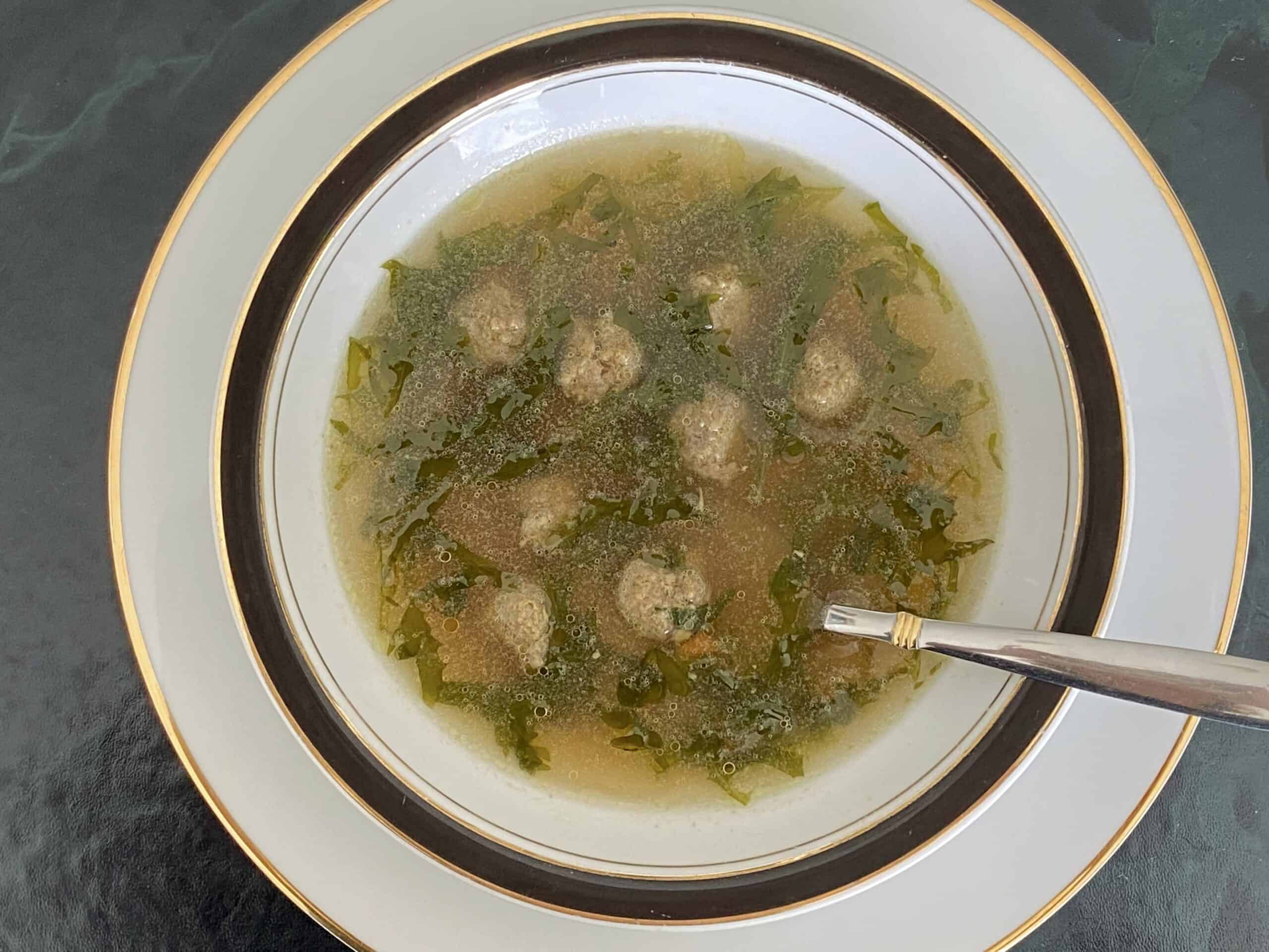 Italian Wedding Soup Recipe with Little Meatballs - Christina's Cucina