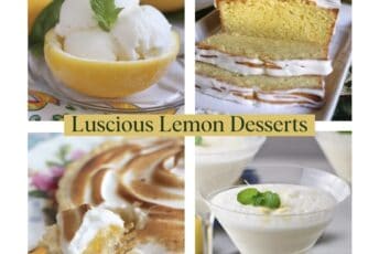 luscious lemon desserts collage