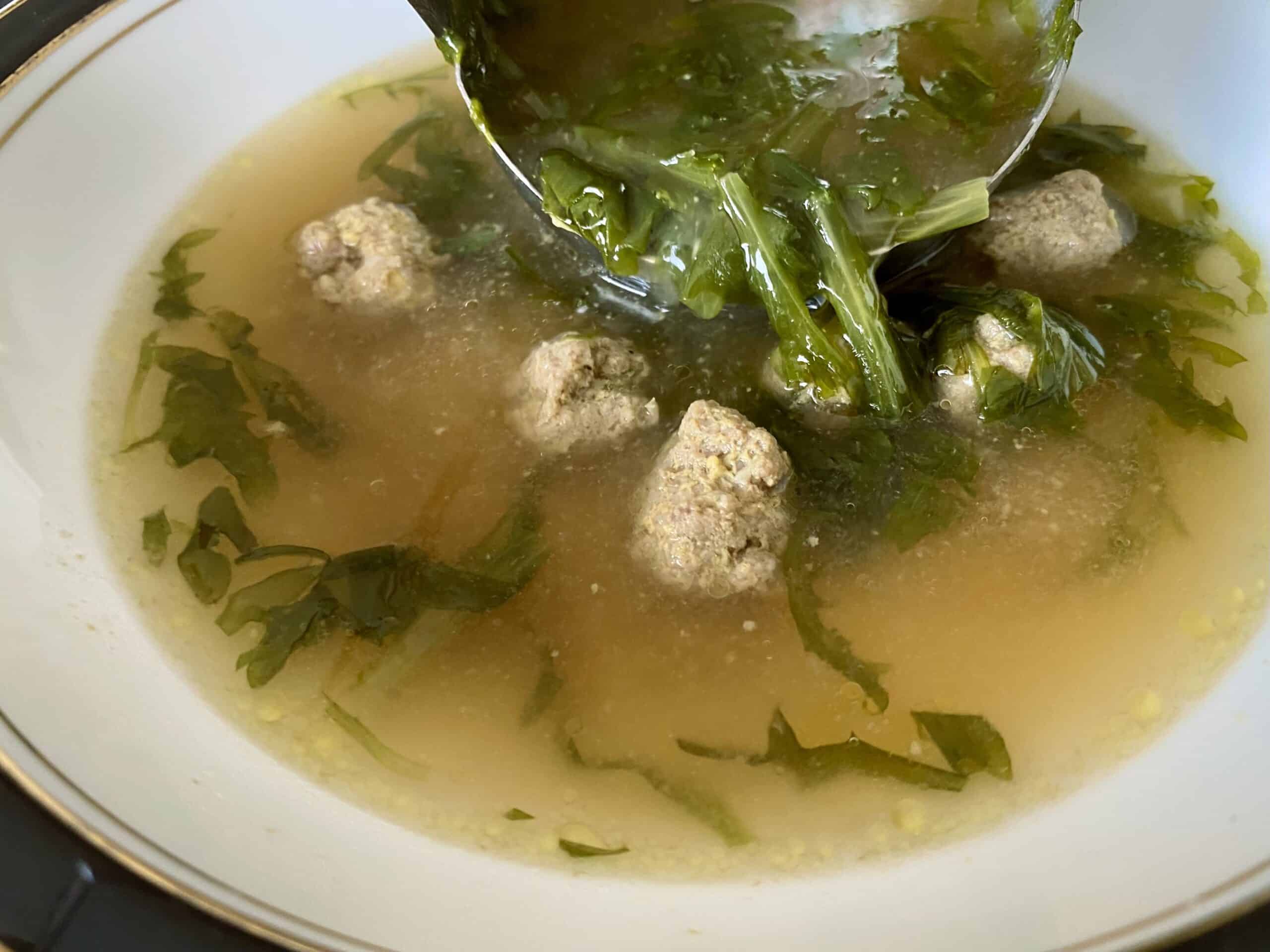 Serving the soup