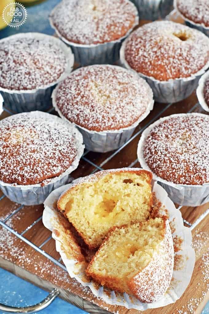 lemon curd muffins