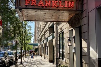The Franklin entrance in Manhattan