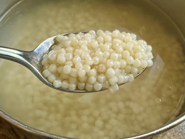 pastina in a spoon