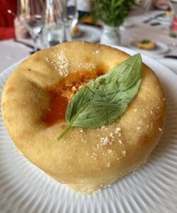 pizza donut at villa del Carmelo