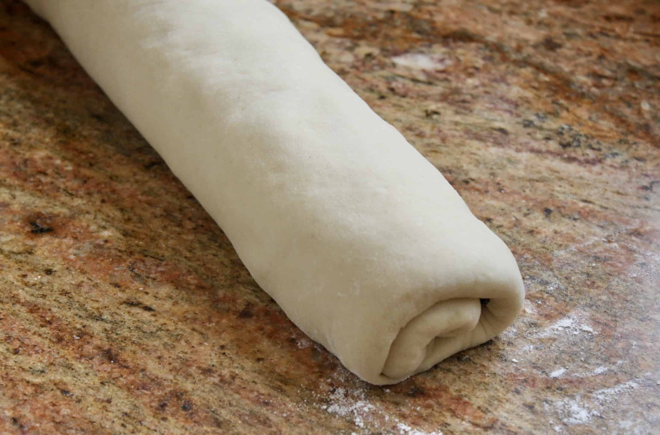 rolled up dough