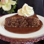 chocolate and hazelnut cake with ganache