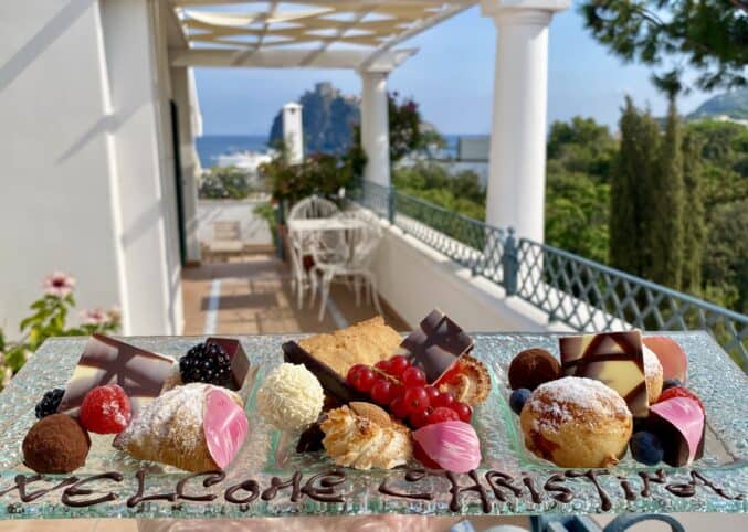 sweets on the terrace
