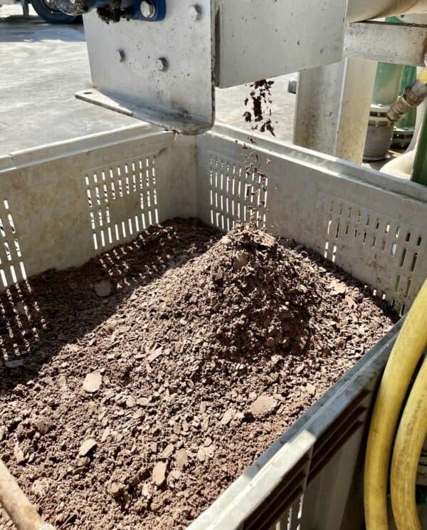 dirt that will be returned to the fields