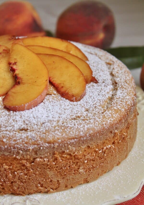 peach cake