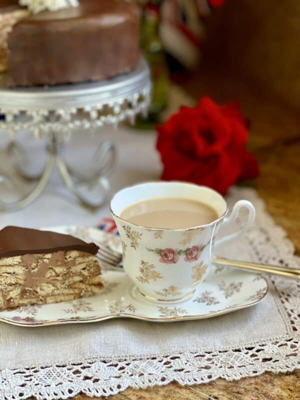 tiffin and cup of tea