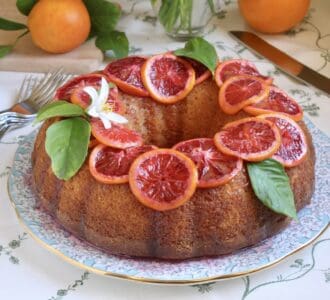 blood orange cake in bundt style