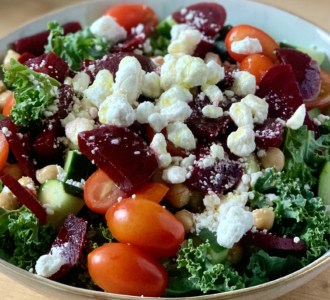 Kale Salad with Goat Cheese